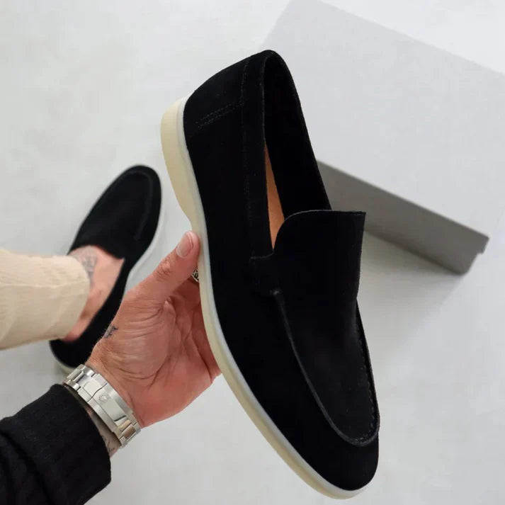 Elegant Suede Loafers for Men - Elena Harper