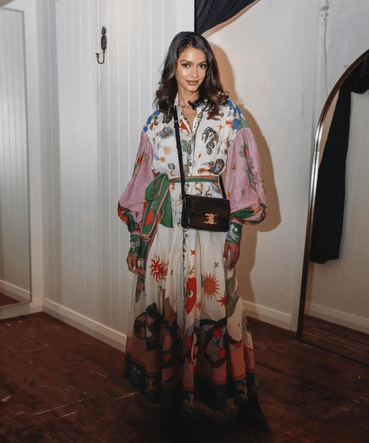 Dorthe - Elegant Italian Maxi Dress