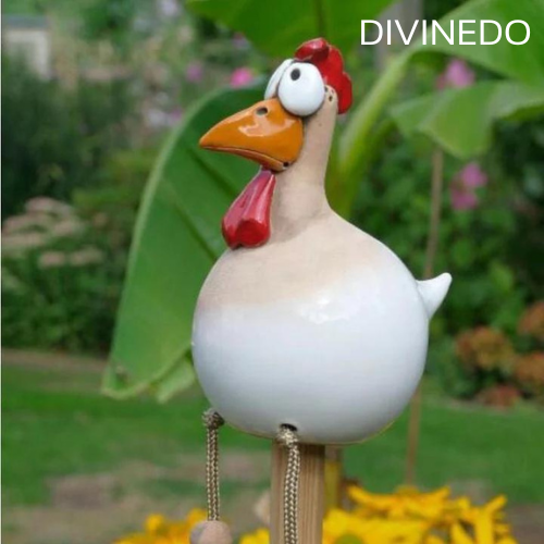 DIVINEDO™ | Ceramic Chicken Garden Decor