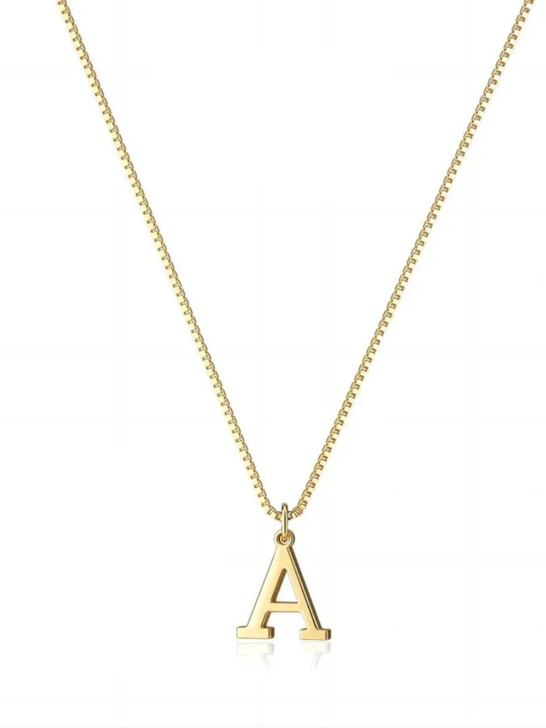 ENYA GOLD INITIAL NECKLACE