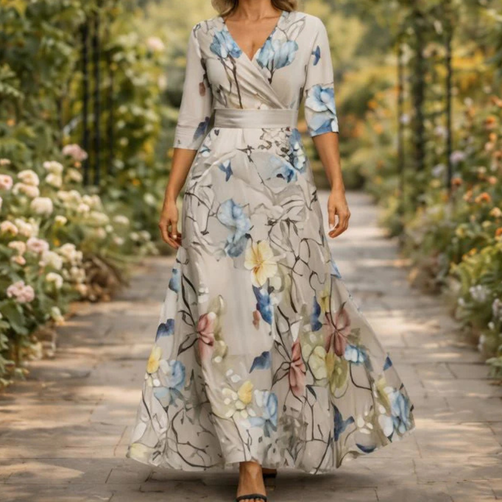 Savannah Elegant Maxi Dress - Elena Harper