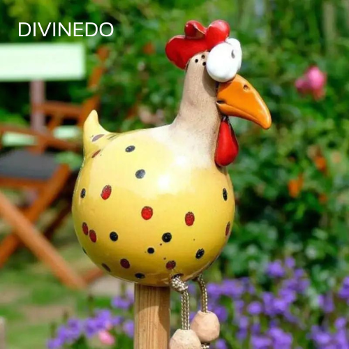 DIVINEDO™ | Ceramic Chicken Garden Decor