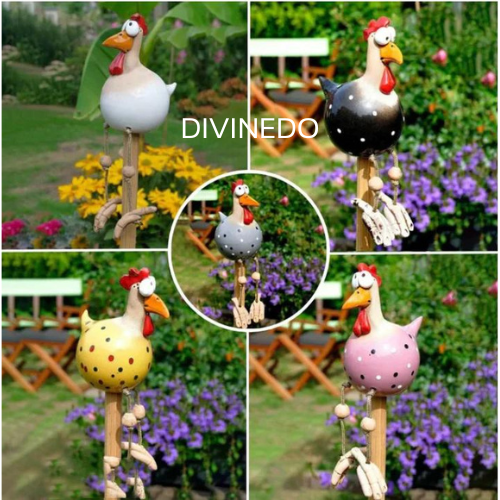 DIVINEDO™ | Ceramic Chicken Garden Decor