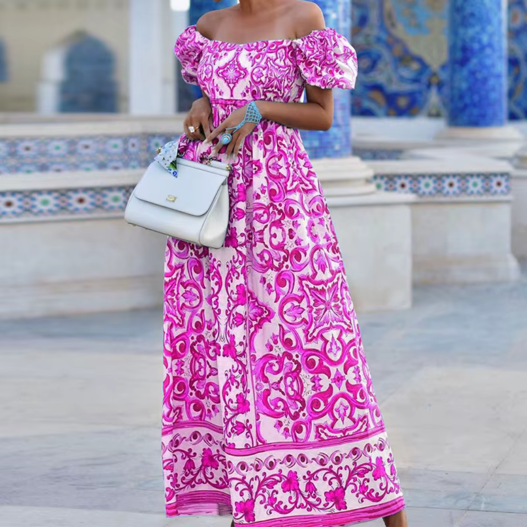 Holly Colorful Bohemian Dress - Elena Harper