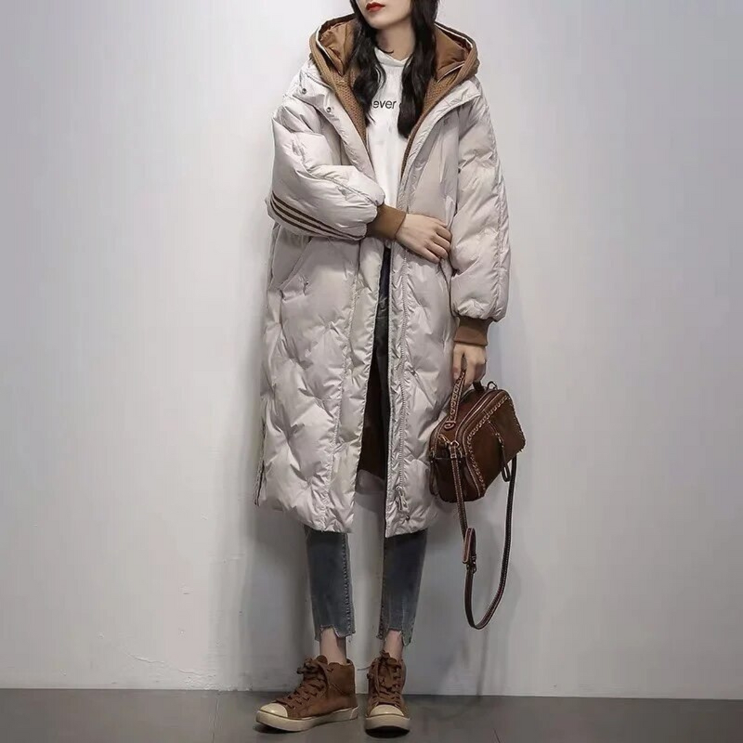 Danielle - Elegant Oversized Down Jacket with Hood