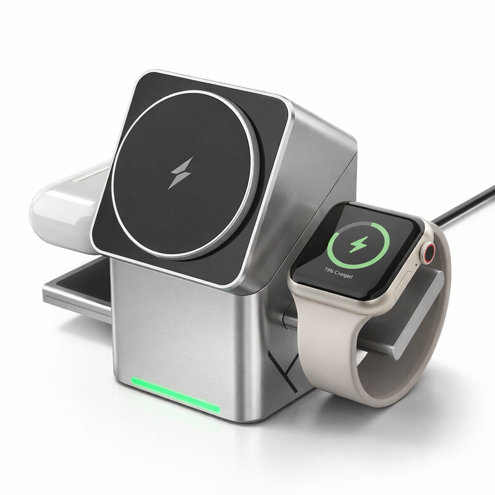 3-in-1 Wireless Charging Station Charge Everything at Once Without Cable Chaos, view 3 - Elena Harper