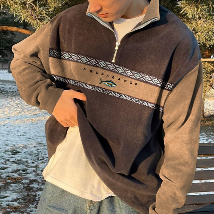 Thomas - Chic Oversized Zip Sweatshirt