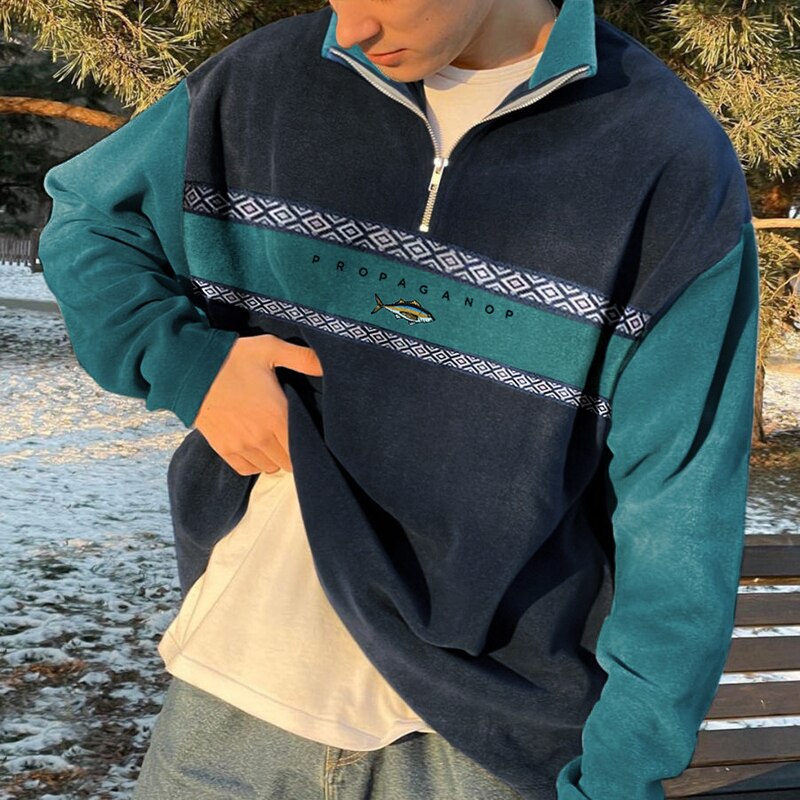 Thomas - Chic Oversized Zip Sweatshirt