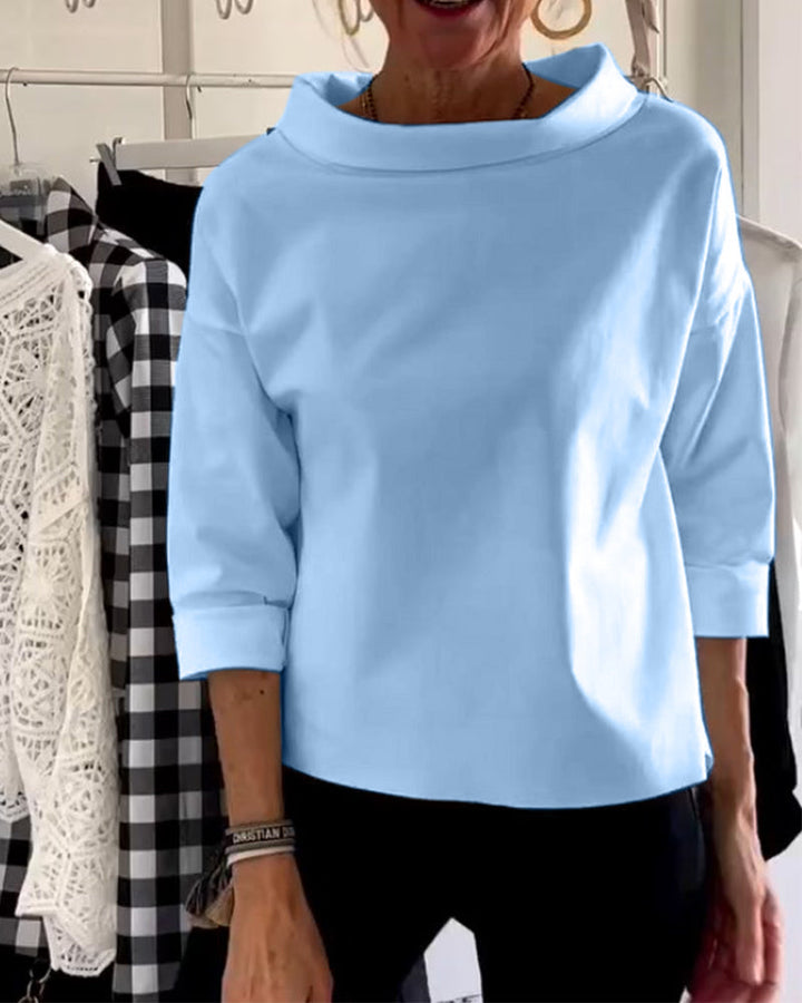 Wiebke I Comfortable 3/4-sleeve Blouse - Elena Harper