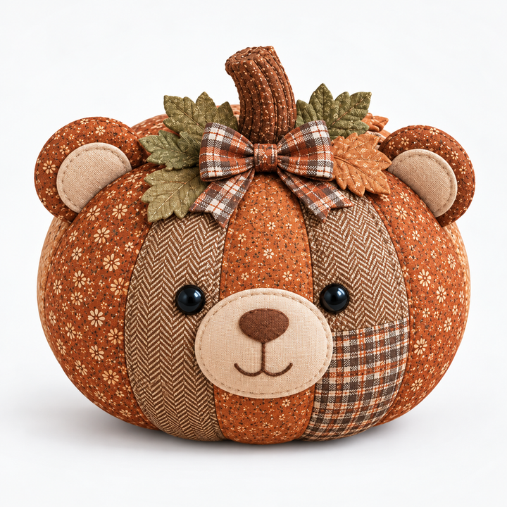 Cozykin – Patchwork Animal Pumpkin Sewing Kit