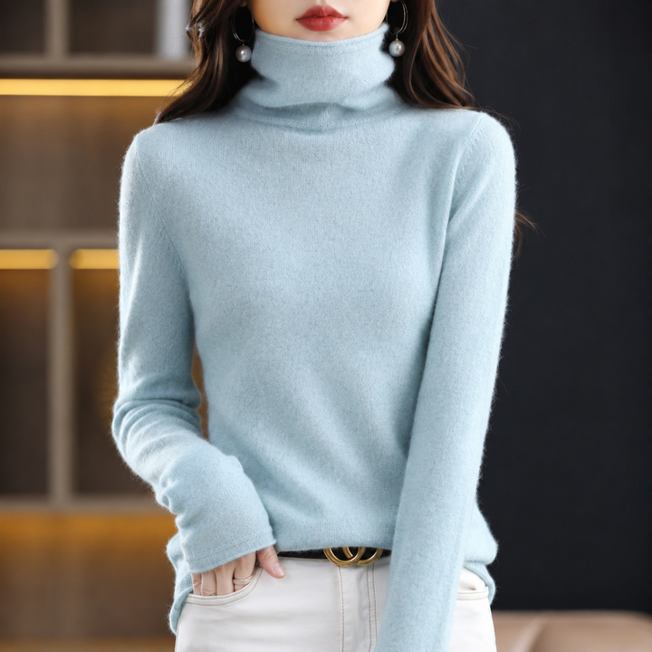 Akainu Stylish Turtleneck Sweater, view 7 - Elena Harper