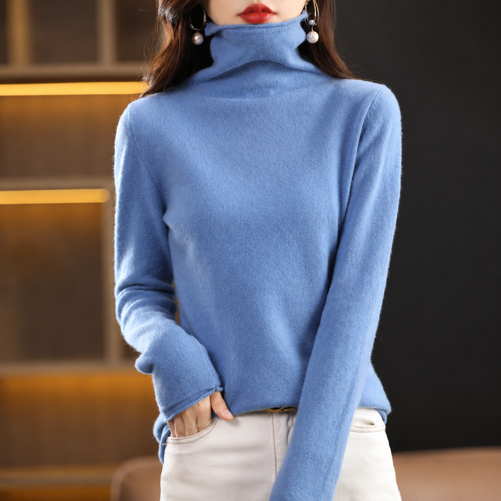 Akainu Stylish Turtleneck Sweater, view 10 - Elena Harper