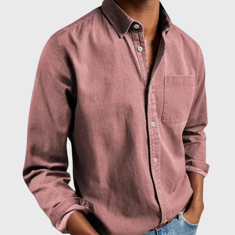 Nikolaj - Long Sleeve Shirt With Front Pocket