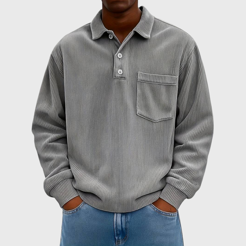 ELENA HARPER™  |  LONG SLEEVE CORDUROY SHIRT FOR MEN