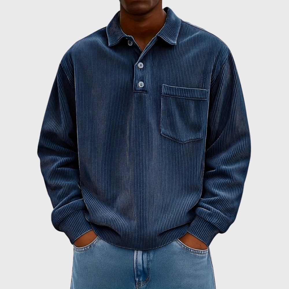 ELENA HARPER™  |  LONG SLEEVE CORDUROY SHIRT FOR MEN