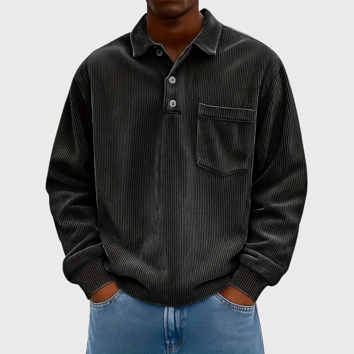 ELENA HARPER™  |  LONG SLEEVE CORDUROY SHIRT FOR MEN