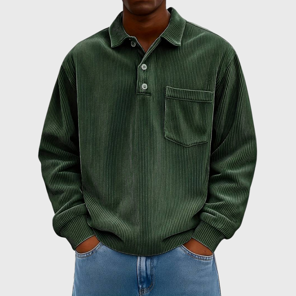 ELENA HARPER™  |  LONG SLEEVE CORDUROY SHIRT FOR MEN