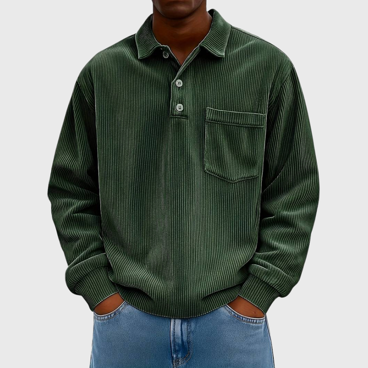 ELENA HARPER™  |  LONG SLEEVE CORDUROY SHIRT FOR MEN
