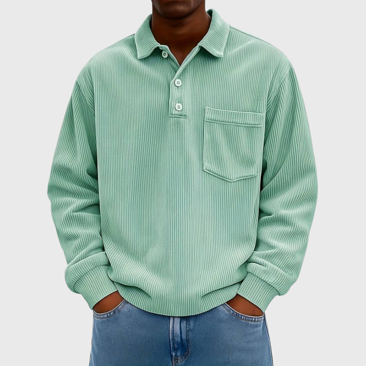 ELENA HARPER™  |  LONG SLEEVE CORDUROY SHIRT FOR MEN