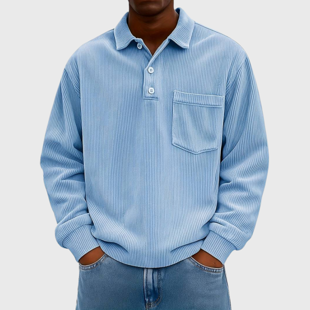 ELENA HARPER™  |  LONG SLEEVE CORDUROY SHIRT FOR MEN