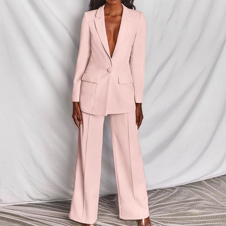 CHIC – Two-Piece Blazer and Pants Set for Women