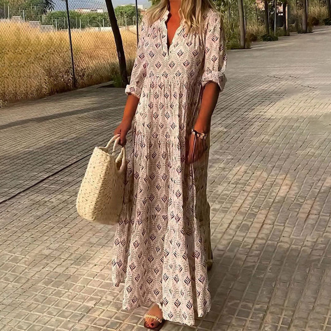 Nora Elegant Boho Maxi Dress - Elena Harper