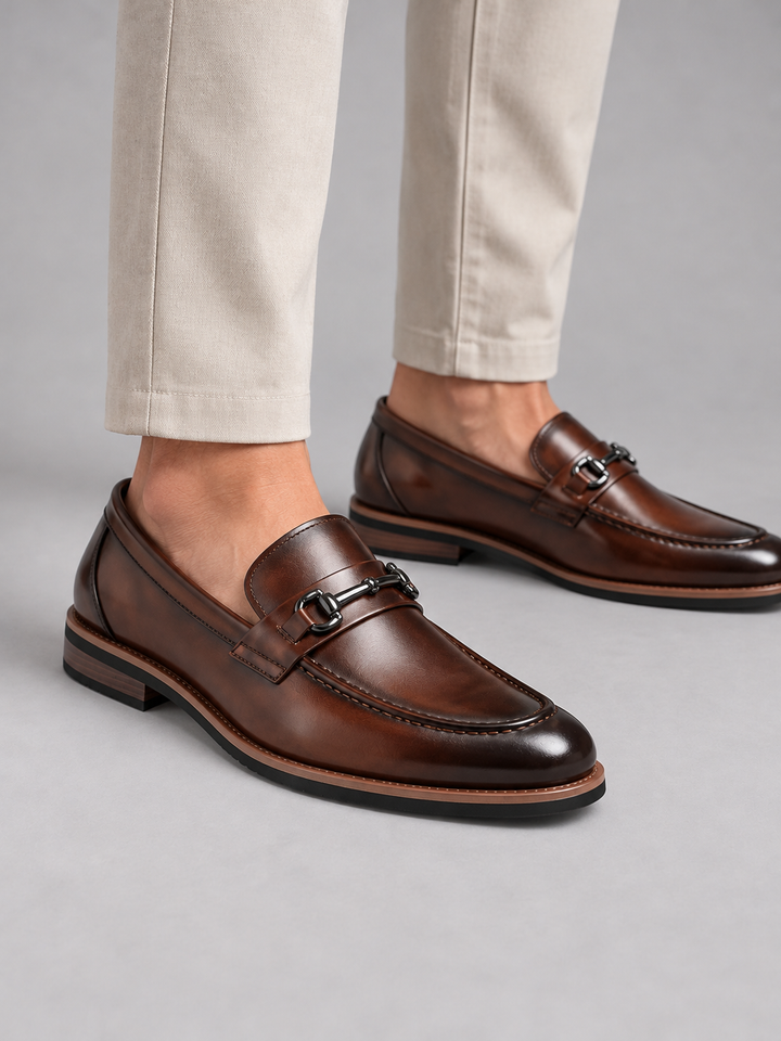 Men’s Leather Loafers – Polished Slip-On Dress Shoes