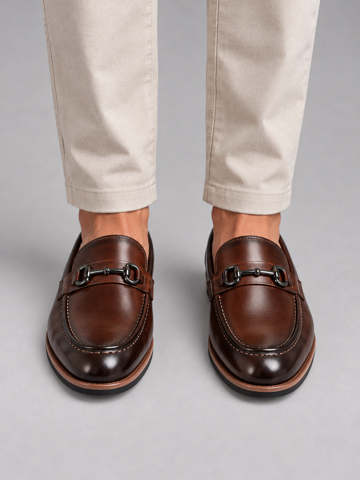 Men’s Leather Loafers – Polished Slip-On Dress Shoes