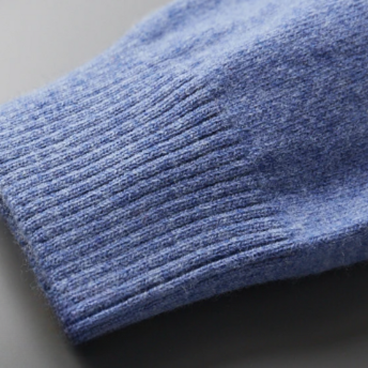 Men's Elegant Knit Polo Sweater with Modern Cut