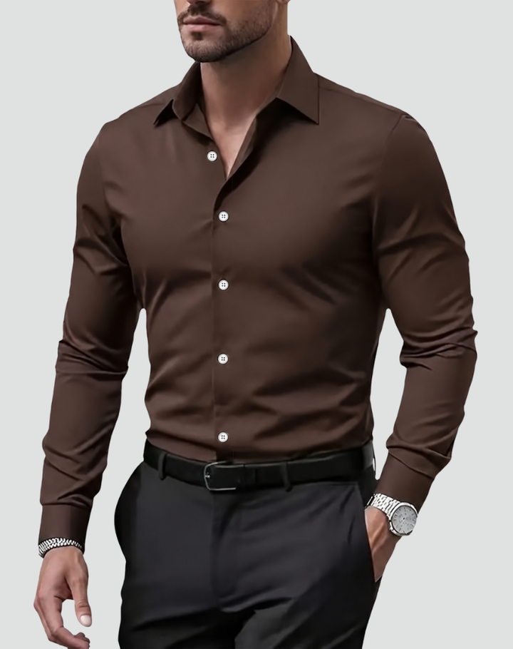 Men's Oversized Long Sleeve Casual Shirt