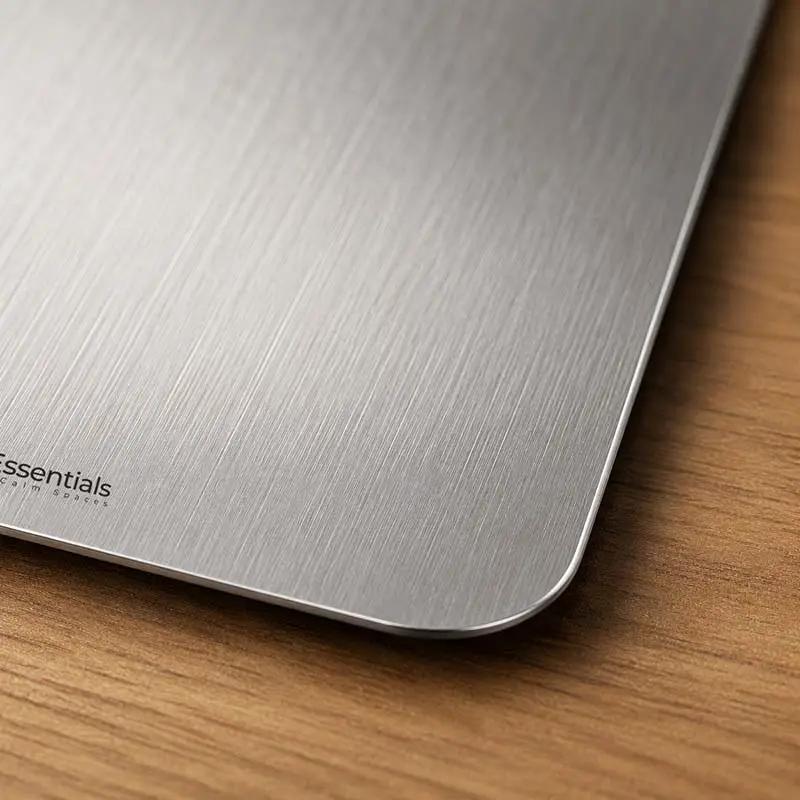 Stainless Steel Cutting Board Double-Sided - Antibacterial Kitchen Board Knife-Friendly