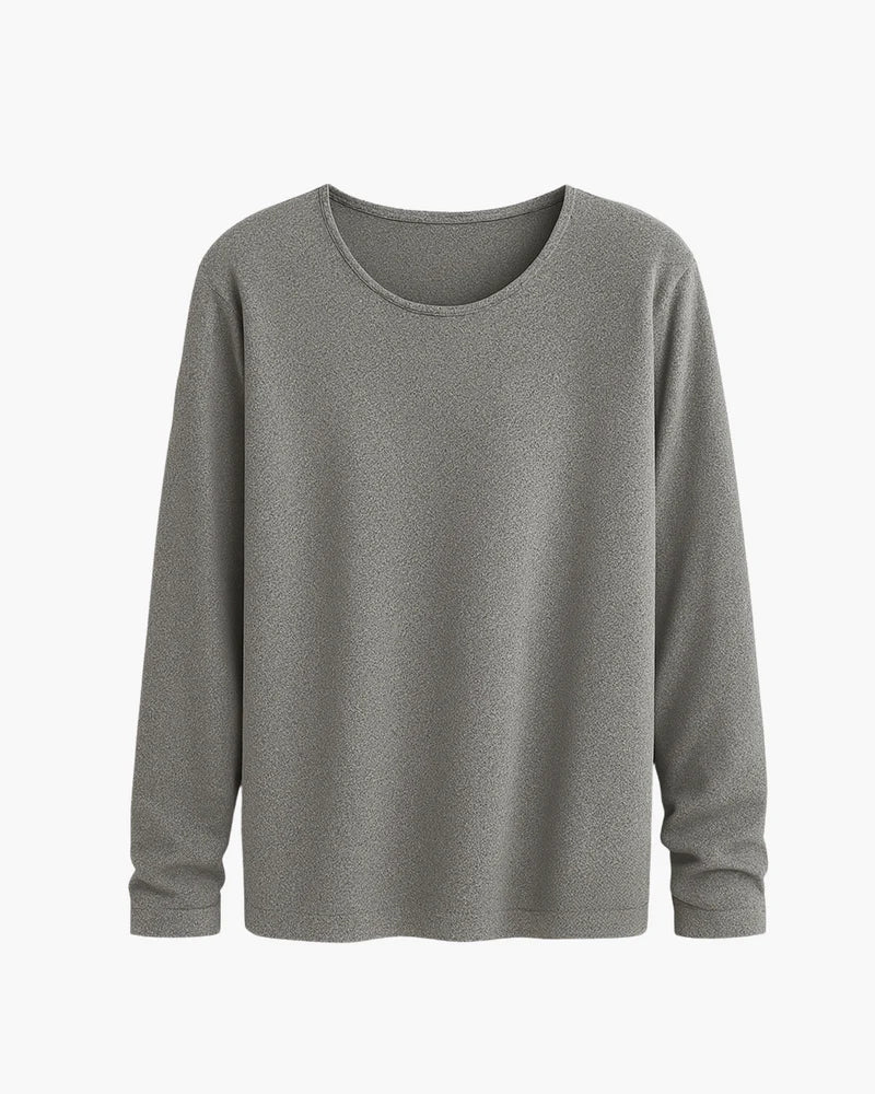 Beltran Elegant Long Sleeve Knit Shirt, view 2 - Elena Harper