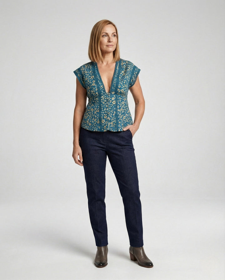 Women's Corset Style Blouse