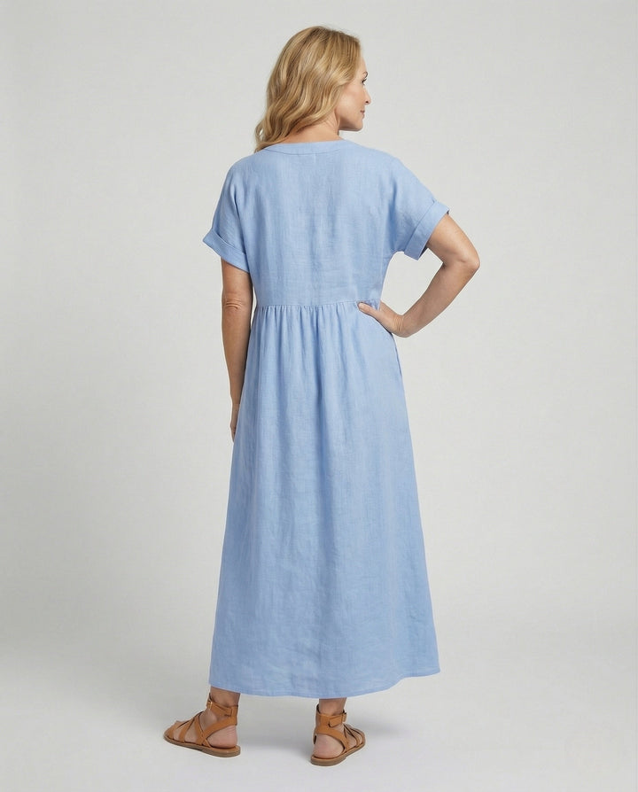 Women's Short Sleeve Kent Collar Blouse