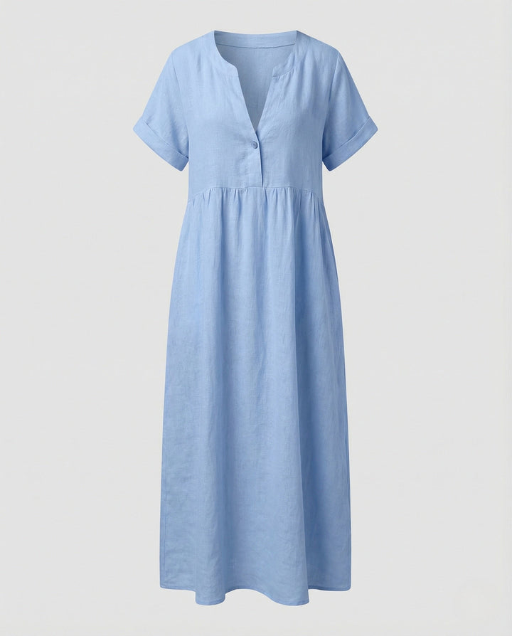 Women's Short Sleeve Kent Collar Blouse