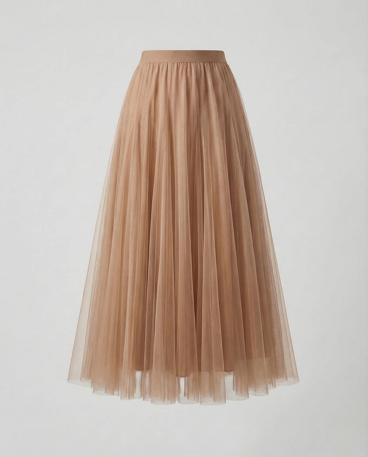 Women's Elegant Pleated Maxi Skirt