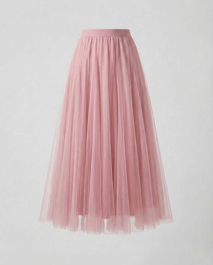 Women's Elegant Pleated Maxi Skirt