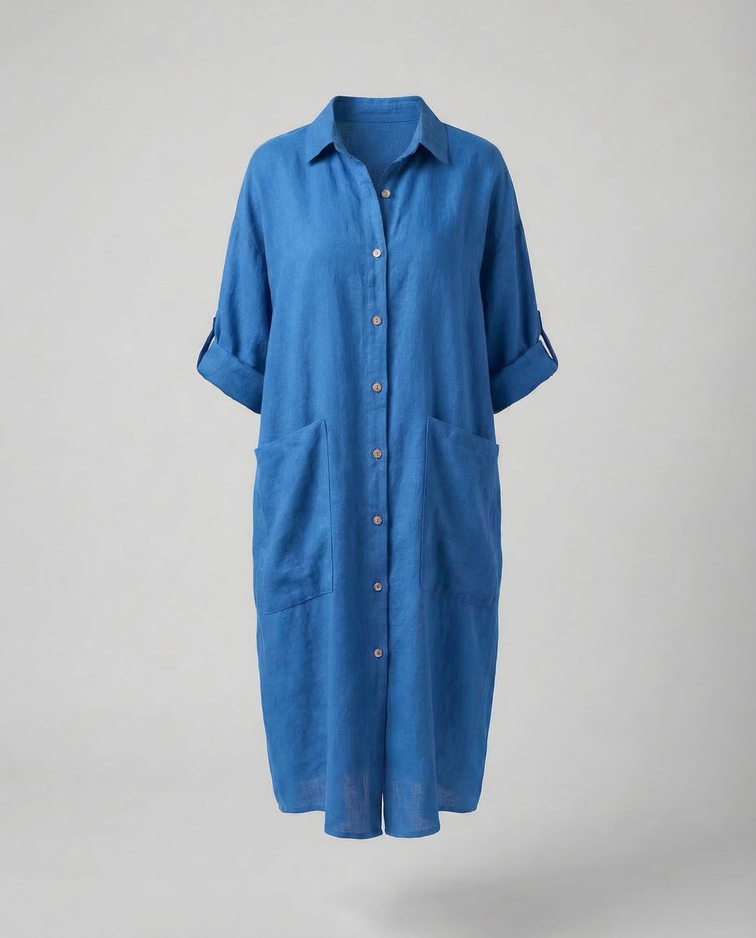 Women's A-Line Shirt Dress Linen Blend
