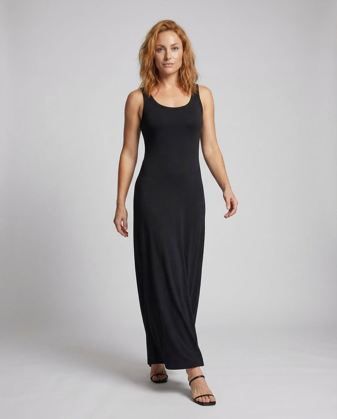 Women's Sleeveless Jersey Maxi Dress - Elena Harper