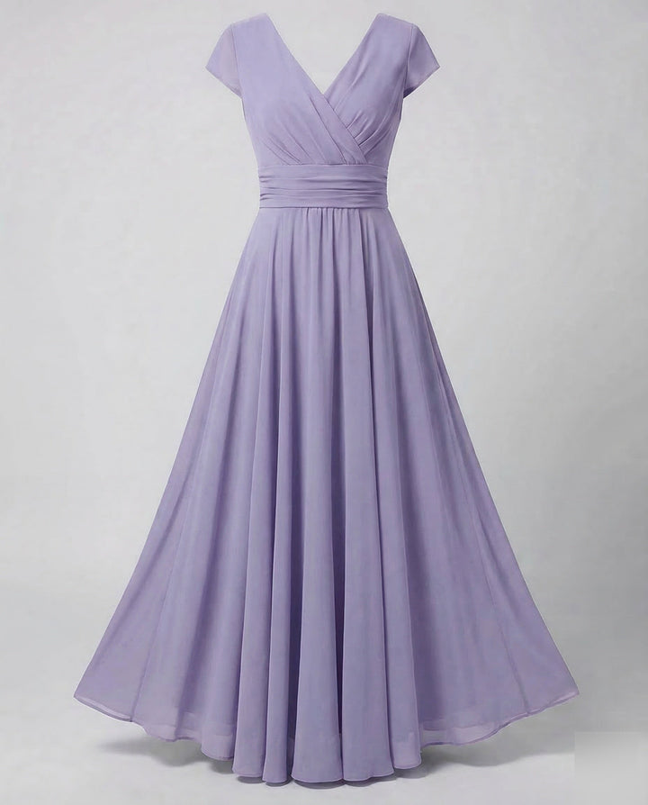 Women's Evening Maxi Dress Pleated Swing Skirt