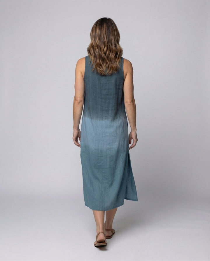 Women’s Sleeveless Maxi Dress with Side Slit