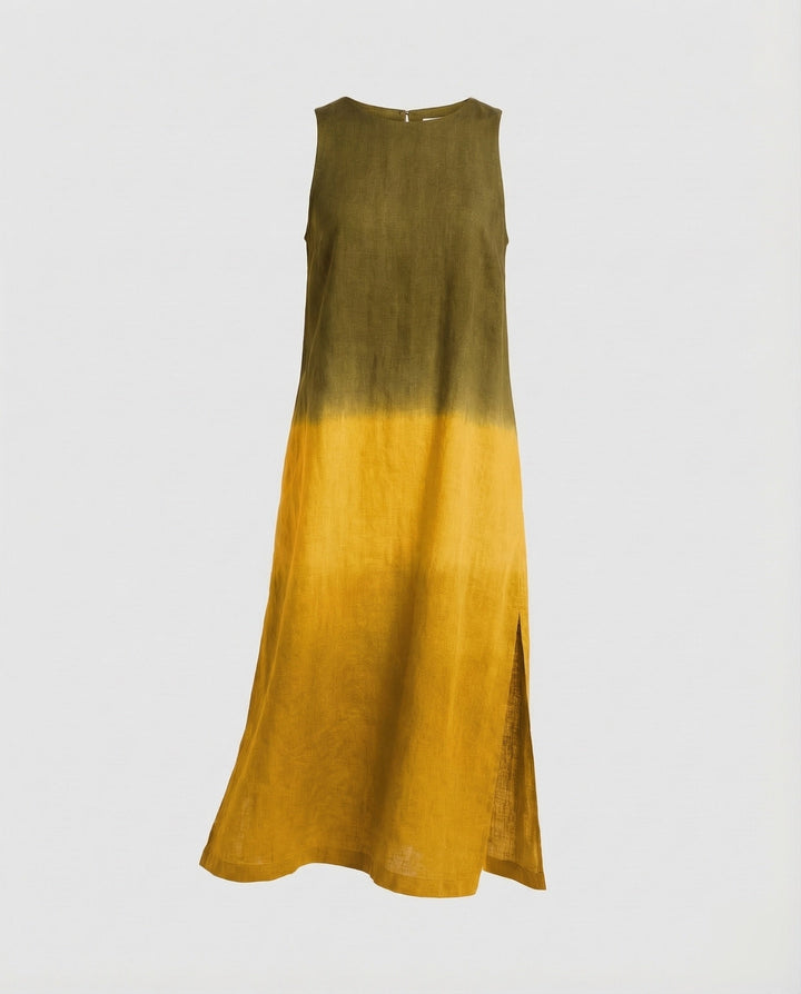 Women’s Sleeveless Maxi Dress with Side Slit
