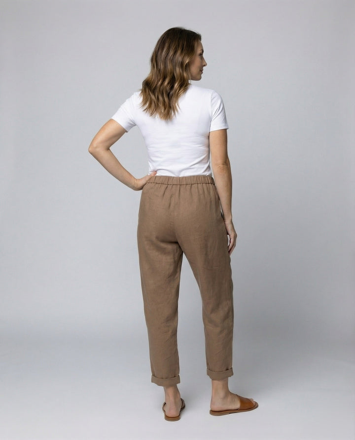 Women's Breathable Comfort Waist Linen Blend Pants