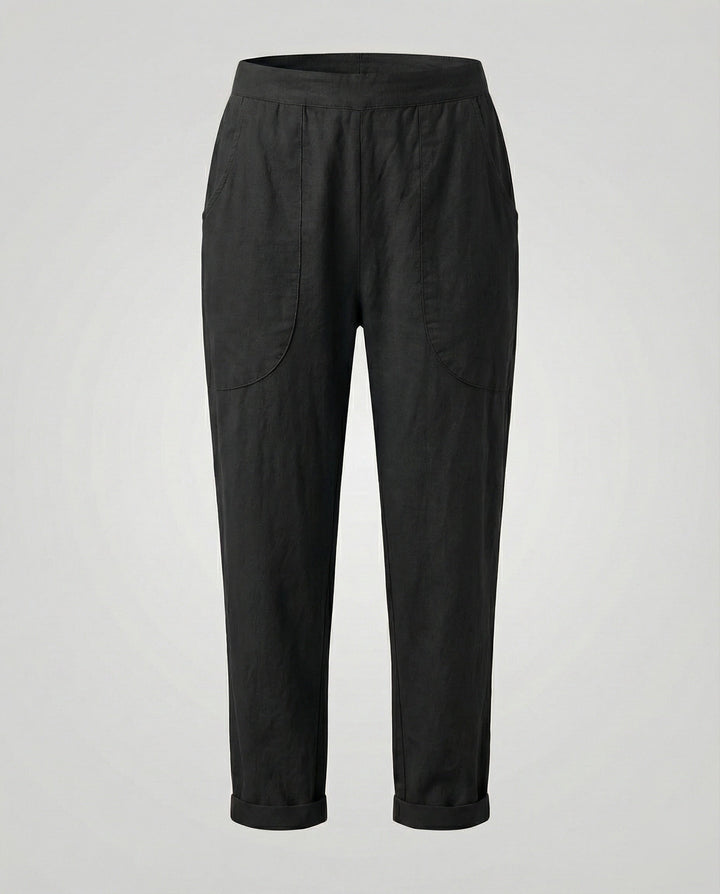 Women's Breathable Comfort Waist Linen Blend Pants