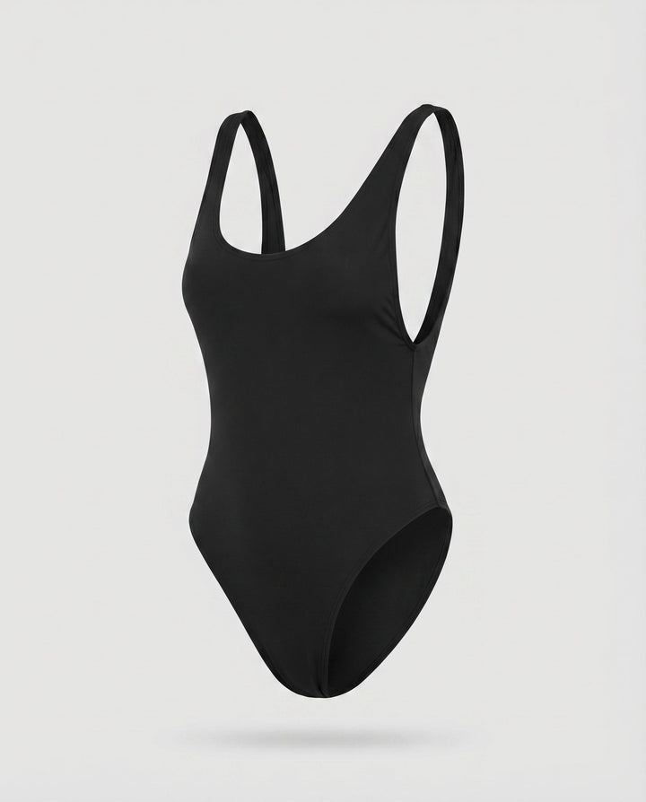 Women's Swimsuit Deep Round Neck Shaping High-Cut