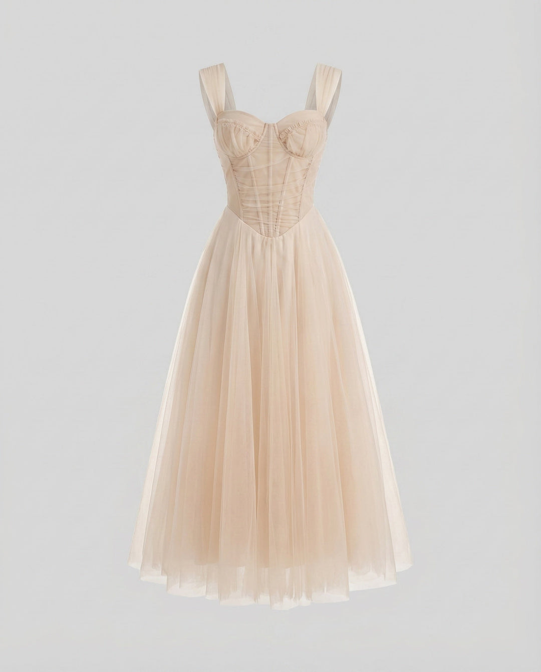 Women's Evening Dress Corset Top Tulle Skirt Romantic