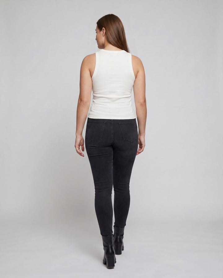 Women's Sleeveless Slim-Fit Top by, view 4 - Elena Harper