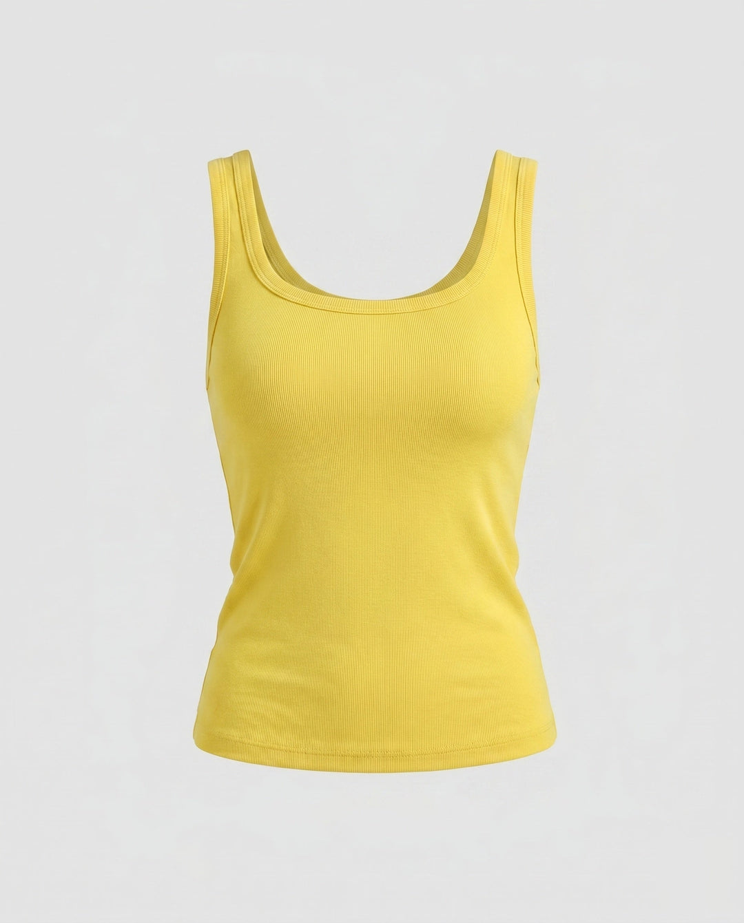 Women's Sleeveless Top with Elastic Waistband and Fine Texture, view 5 - Elena Harper