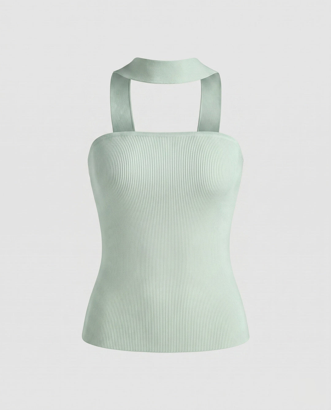 Women's Sleeveless Top with Stylish Halter Design, view 6 - Elena Harper