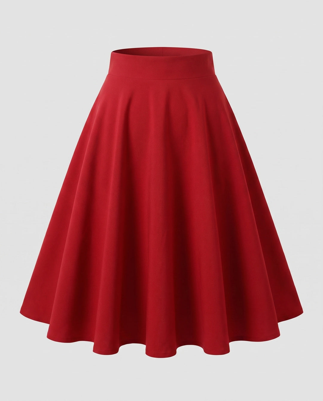 Women's A-Line Skirt with Classic Cut and Voluminous Fall